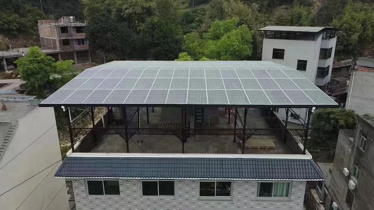 象山15kw+10kwh自建别墅家庭光伏储能系统